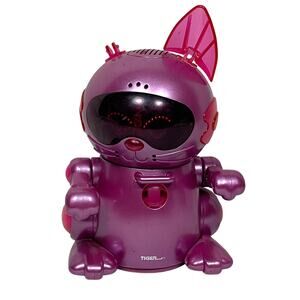Meow-Chi Robotic Toy Cat Pink Tiger Electronics 2000 Working No Mouse